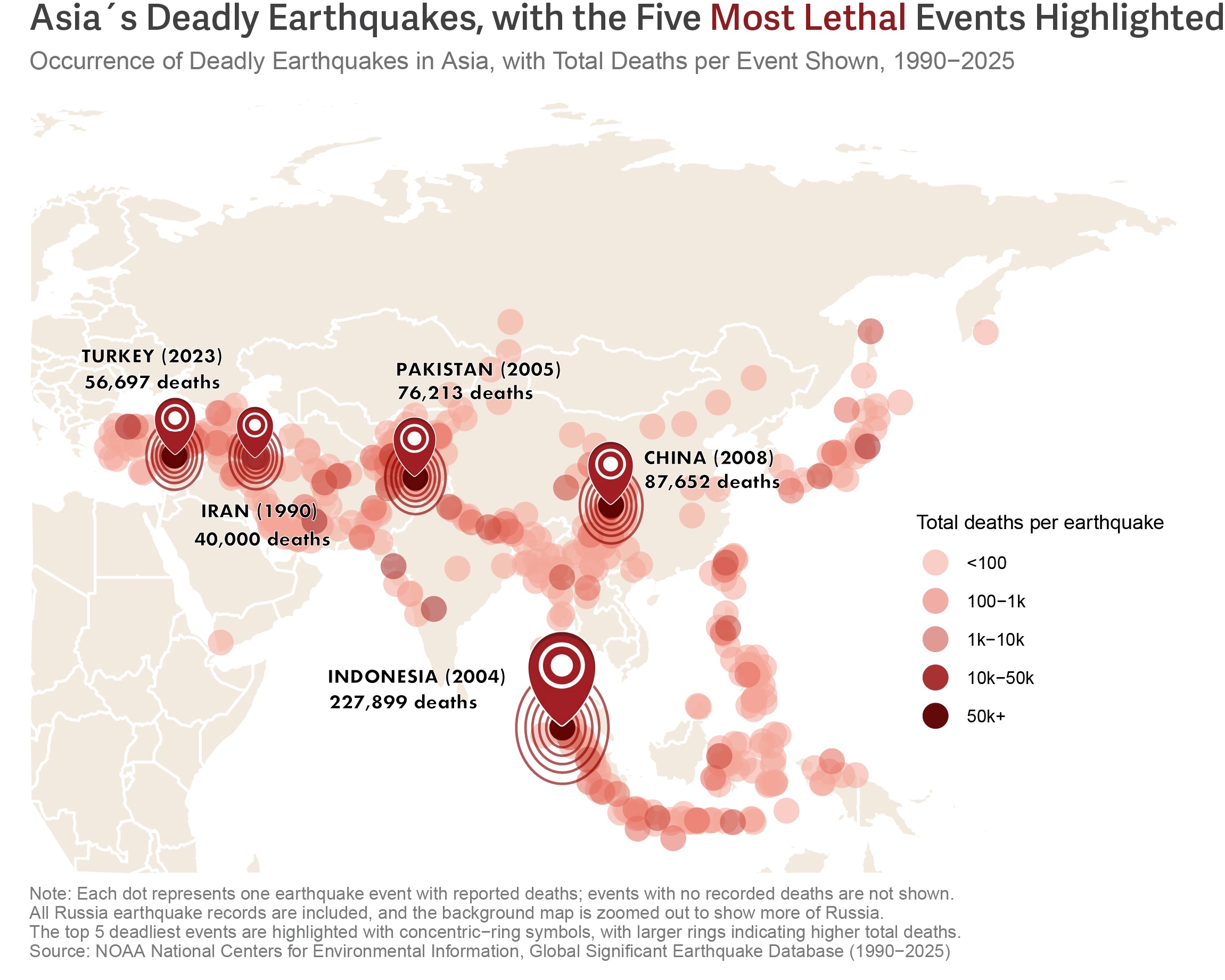 Third earthquake plot from the project